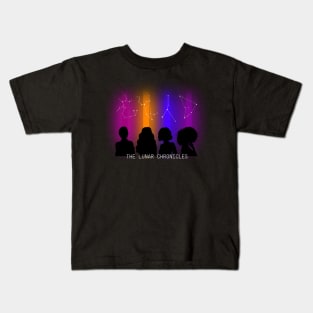 Cinder, Scarlet, Cress, and Winter Kids T-Shirt